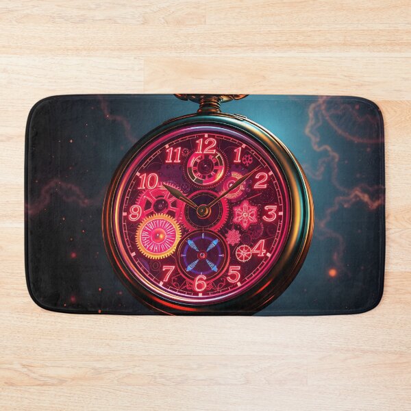 Item preview, Mystical Steampunk Pocket Watch with Cosmic Nebula Background designed and sold by AbdS07.