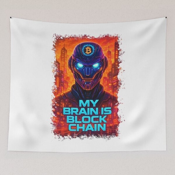 Item preview, Blockchain Overdrive – AI Crypto Mind Design designed and sold by BitCrop.