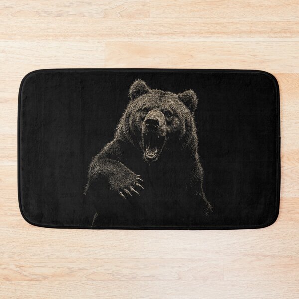 Item preview, Grizzly Bear Hiking Camping Vintage Angry Brown Bear designed and sold by JRRTs.