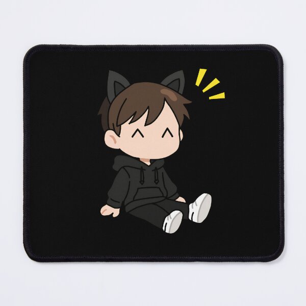 Item preview, Happy Chibi Cat Boy in Black Hoodie – Cute Kawaii Aesthetic designed and sold by KitzuTees.