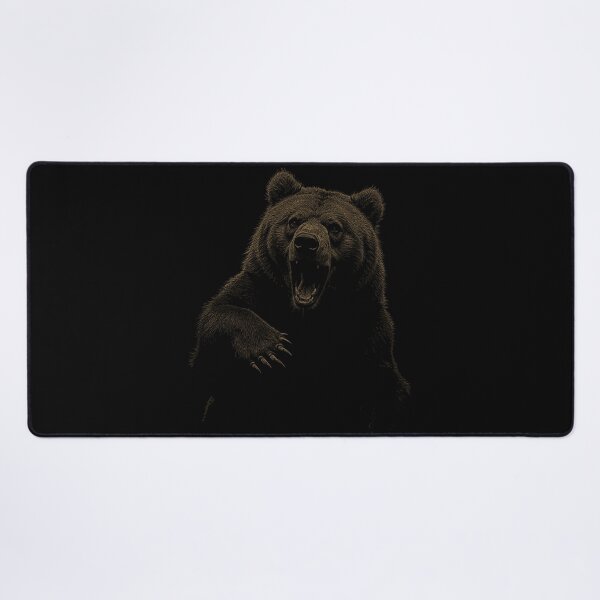 Item preview, Grizzly Bear Hiking Camping Vintage Angry Brown Bear designed and sold by JRRTs.