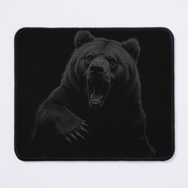 Item preview, Grizzly Bear Hiking Camping Vintage Angry Brown Bear designed and sold by JRRTs.