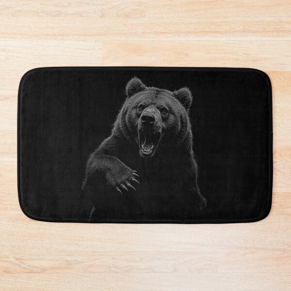 Item preview, Grizzly Bear Hiking Camping Vintage Angry Brown Bear designed and sold by JRRTs.