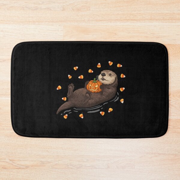 Item preview, Otterly Spooky Halloween - Cute Floating Pumpkin otter designed and sold by k3rstman1.