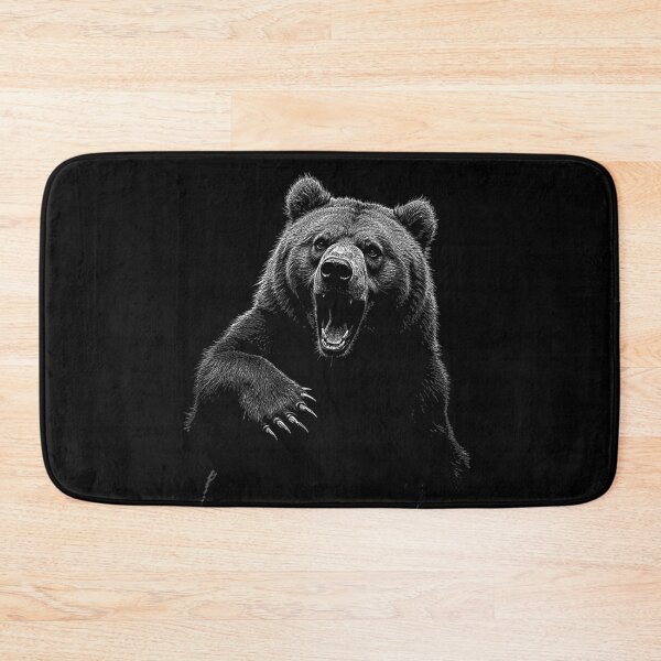 Item preview, Grizzly Bear Hiking Camping Vintage Angry Brown Bear designed and sold by JRRTs.