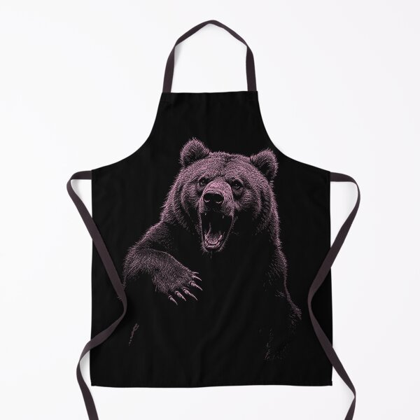 Item preview, Grizzly Bear Hiking Camping Vintage Angry Brown Bear designed and sold by JRRTs.