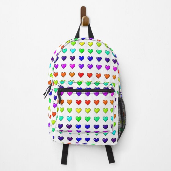 Item preview, Cute Pixel Hearts – Rainbow Pixels designed and sold by retro_pixel.