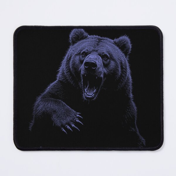 Item preview, Grizzly Bear Hiking Camping Vintage Angry Brown Bear designed and sold by JRRTs.