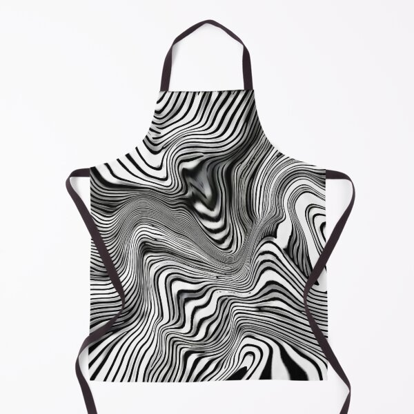 Item preview, Wavy stripe pattern in black and white designed and sold by AnnabellaRh.