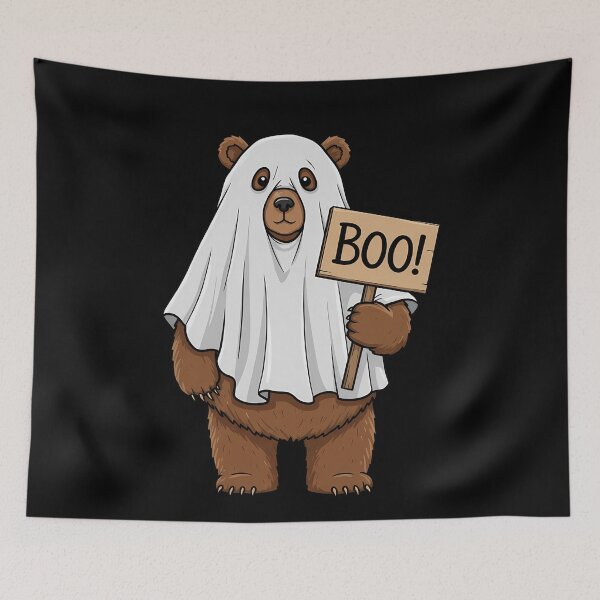 Item preview, Boo Bear Halloween Ghost - Cute Animal Spooky Fun designed and sold by k3rstman1.