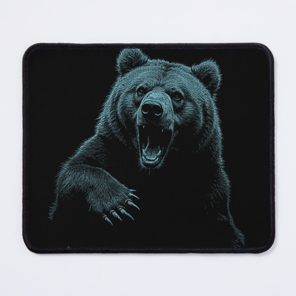 Item preview, Grizzly Bear Hiking Camping Vintage Angry Brown Bear designed and sold by JRRTs.