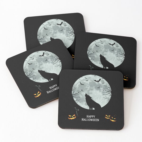 Item preview, Howling Wolf Halloween Moon - Spooky Forest designed and sold by k3rstman1.