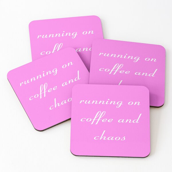 Item preview, Running on Coffee and Chaos funny saying designed and sold by eva-aestheticcc.
