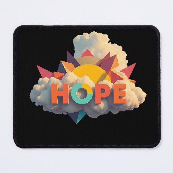 Item preview, Hope Typography with Sunrise Rays and Uplifting Cloud Design designed and sold by AbdS07.