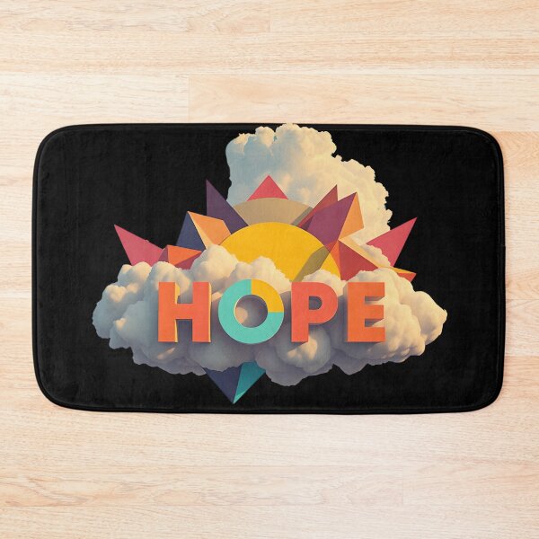 Item preview, Hope Typography with Sunrise Rays and Uplifting Cloud Design designed and sold by AbdS07.