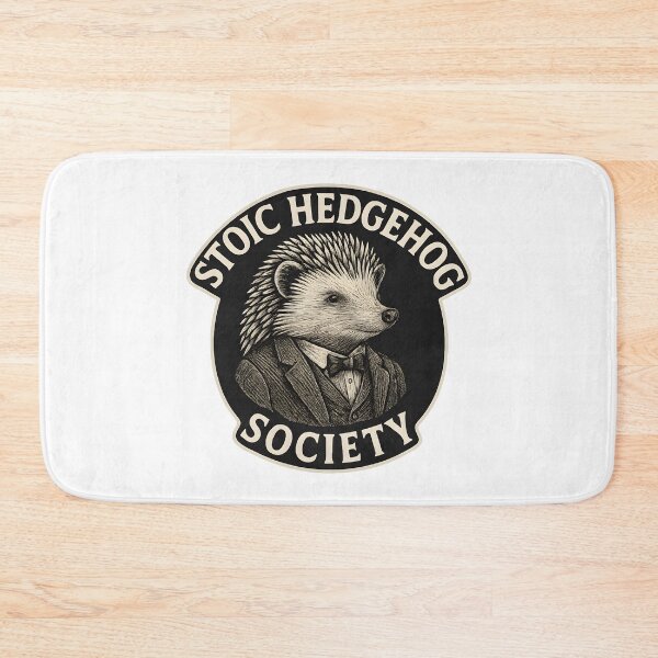 Item preview, Funny Wellbeing Animal Stoic Hedgehog Club designed and sold by Shoot-The-Moon.