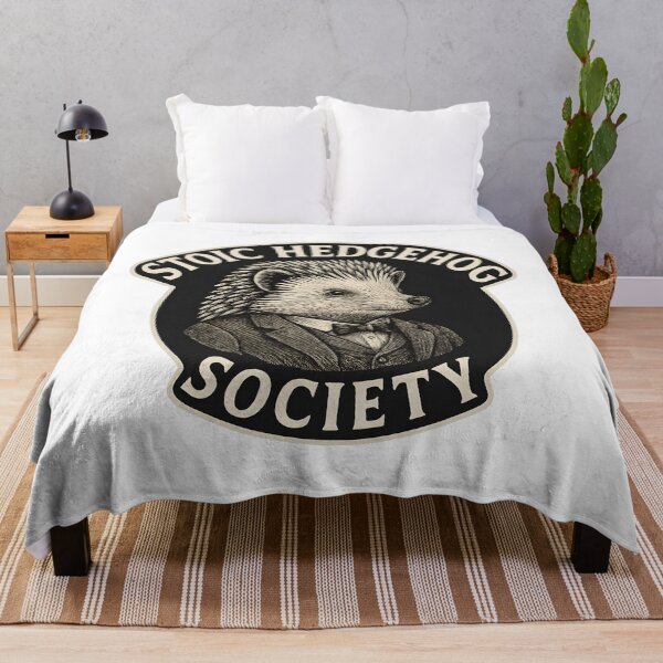 Item preview, Funny Wellbeing Animal Stoic Hedgehog Club designed and sold by Shoot-The-Moon.