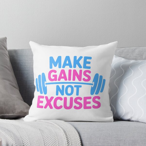 Item preview, Make Gains Not Excuses! Pink Gym Girl designed and sold by PMCreative.