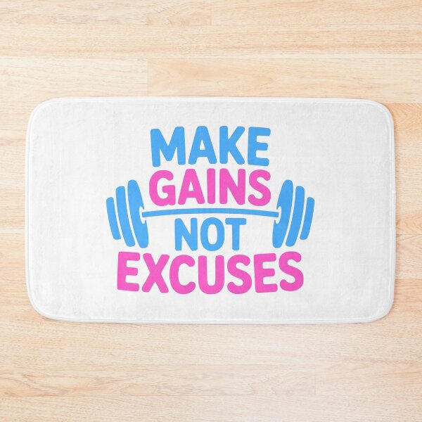 Item preview, Make Gains Not Excuses! Pink Gym Girl designed and sold by PMCreative.