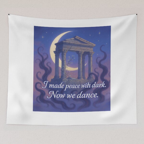 Item preview, I made peace with dark. Now we dance.  designed and sold by MidnightMoodCo.