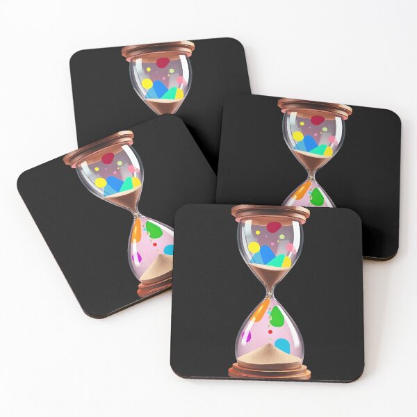 Item preview, Colorful Hourglass with Flowing Rainbow Sand and Time Visualization designed and sold by AbdS07.