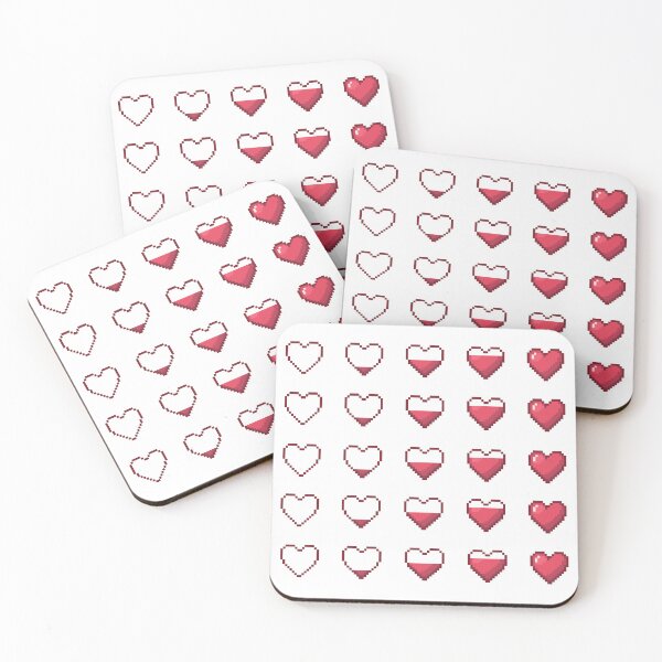 Item preview, Cute Pixel Hearts – Love Meter  designed and sold by retro_pixel.