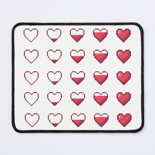 Item preview, Cute Pixel Hearts – Love Meter designed and sold by retro_pixel.