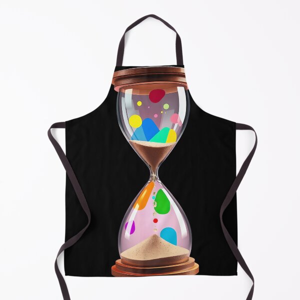 Item preview, Colorful Hourglass with Flowing Rainbow Sand and Time Visualization designed and sold by AbdS07.