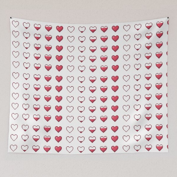 Item preview, Cute Pixel Hearts – Love Meter  designed and sold by retro_pixel.
