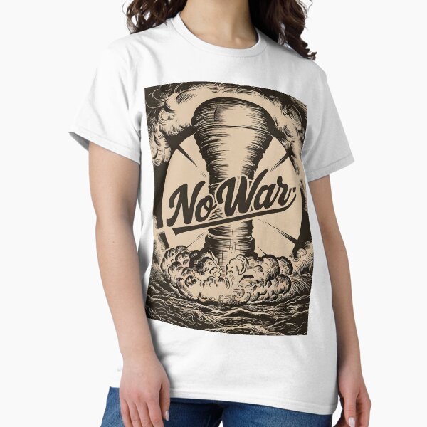 Item preview, No War – Vintage Peace Vibes designed and sold by Vivid Art Zone.