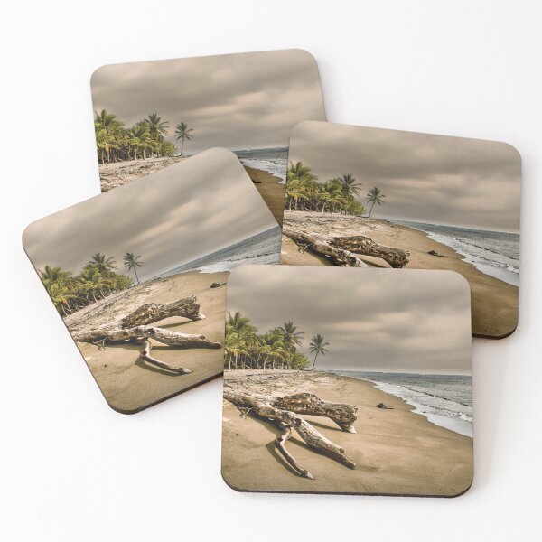 Item preview, tropical beach during a cloudy afternoon designed and sold by seasandlands.
