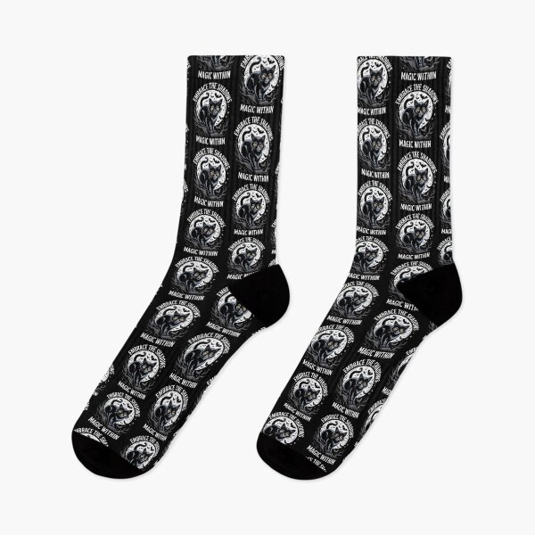 Item preview, Embrace the Shadows – Mystical Black Cat designed and sold by Taans-Creation.