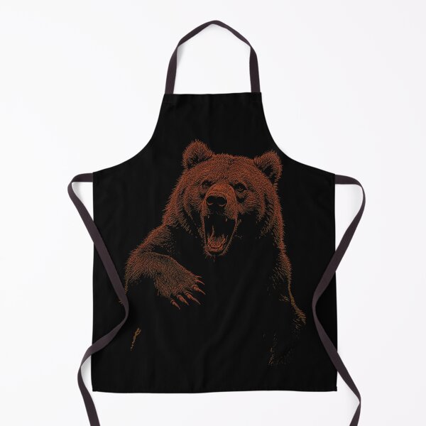 Item preview, Grizzly Bear Hiking Camping Vintage Angry Brown Bear designed and sold by JRRTs.