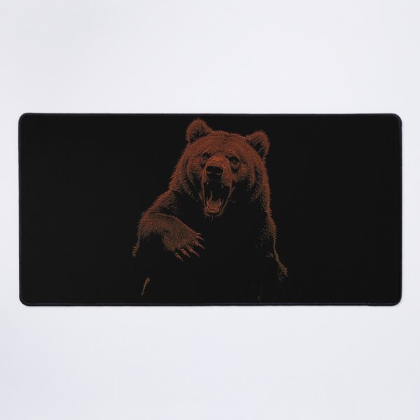 Item preview, Grizzly Bear Hiking Camping Vintage Angry Brown Bear designed and sold by JRRTs.