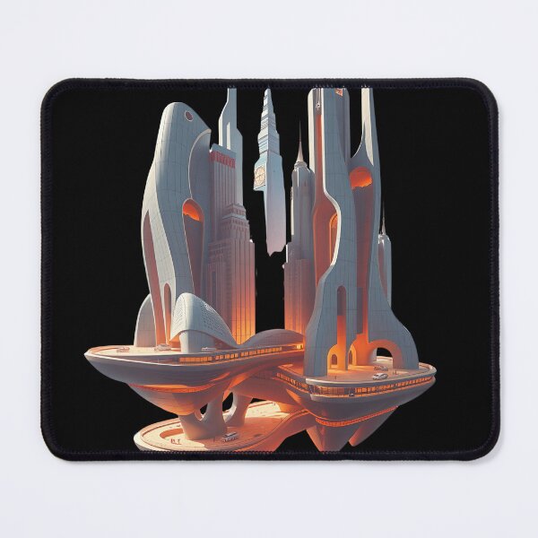 Item preview, Floating Futuristic City Islands with Towering Architectural Spires designed and sold by AbdS07.