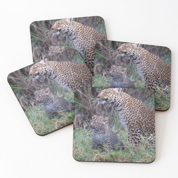Item preview, Mother and Cub Leopard 3 Masai Mara Kenya designed and sold by PhotoArt by Joan Carroll.