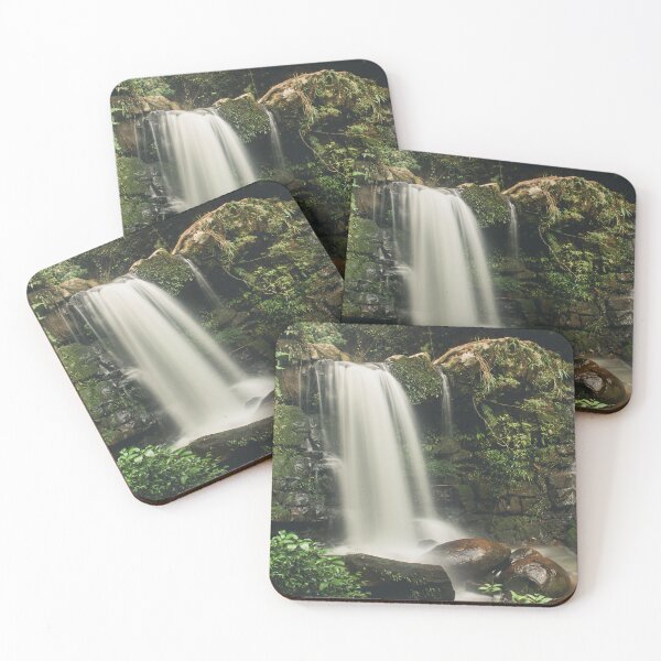 Item preview, Lush Forest Waterfall - Serene Long Exposure Art. designed and sold by Kopii Art.
