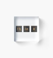 Think Periodic Table Acrylic Block