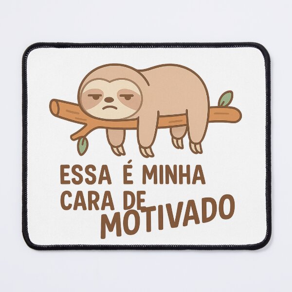 Item preview, Cara de Preguiça Motivada | Sloth Grumpy designed and sold by SORVas.