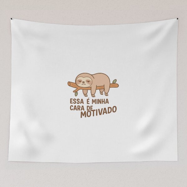 Item preview, Cara de Preguiça Motivada | Sloth Grumpy designed and sold by SORVas.