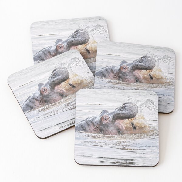 Item preview, Angry Hippo Masai Mara Kenya designed and sold by PhotoArt by Joan Carroll.