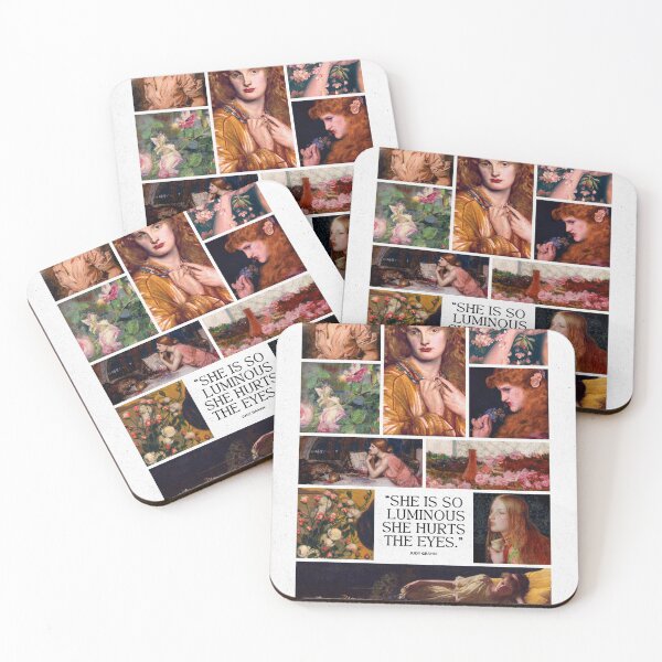 Item preview, Pre-raphaelite Aesthetic Collage II (Pink & Yellow) designed and sold by existentialcelestial.