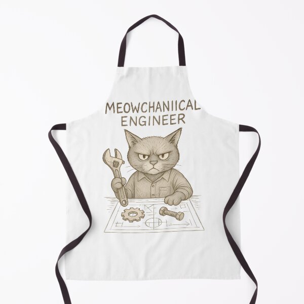 Item preview, Meowchanical Engineer designed and sold by Uglyandcute.