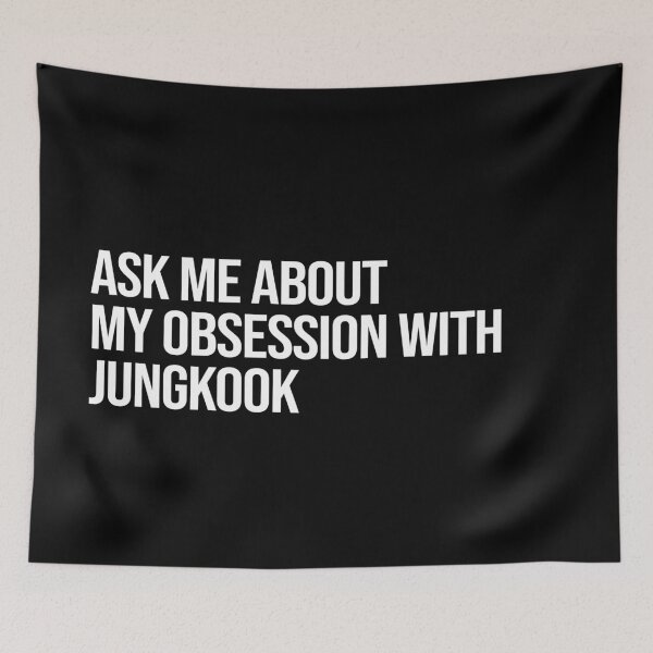 Item preview, Ask me About my Obsession with JungKook designed and sold by deluluhaze.