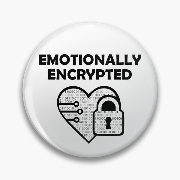 Item preview, Emotionally Encrypted – Binary Heart Lock Tech Tee designed and sold by Lily's World.