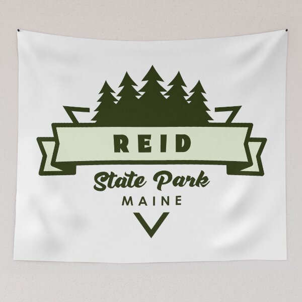 Item preview, Reid State Park Maine Trees And Ribbon designed and sold by bivenart.