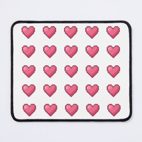 Item preview, Cute Pixel Hearts – Sweet Blush designed and sold by retro_pixel.