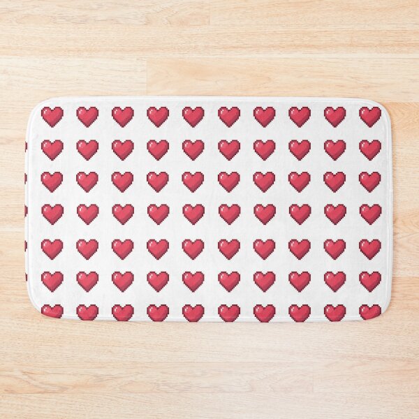 Item preview, Cute Pixel Hearts – Red Love  designed and sold by retro_pixel.