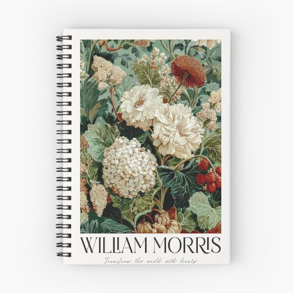 Item preview, Floral William Morris Hydrangea Print printable vintage Wall Art sage green Flower Poster designed and sold by regnumsaturni.