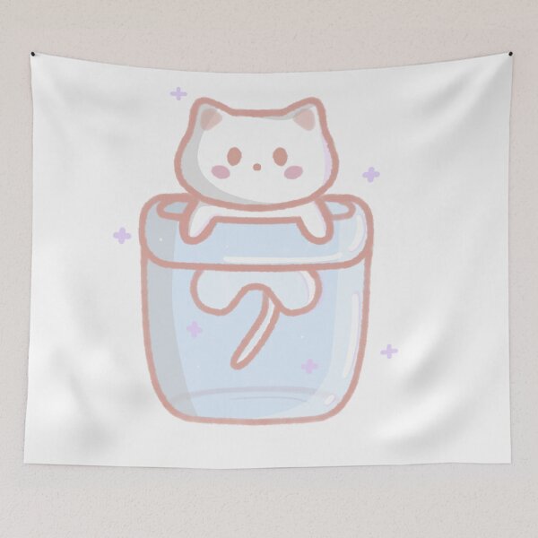 Item preview, Kawaii kitty designed and sold by Lonelypeach.